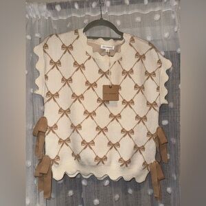 Bow sweater vest